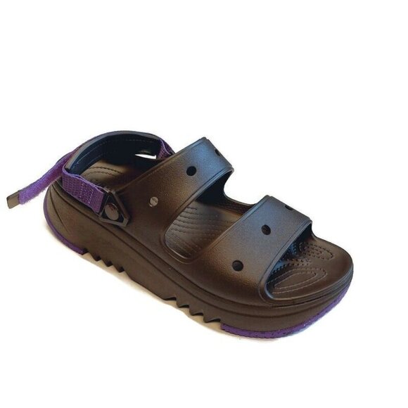 CROCS Other - CROCS Classic Hiker Xscape Sandals Mens Size 12 Womens 14 Espresso Neon Purple